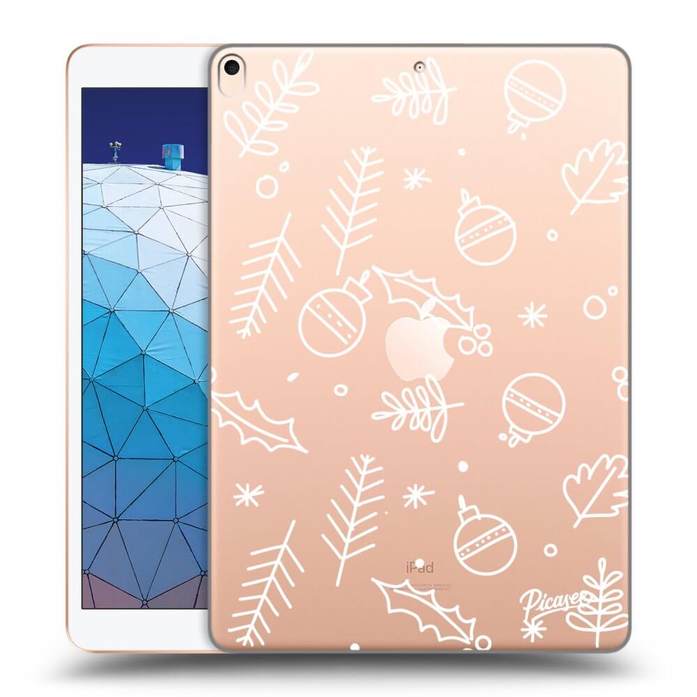 Picasee silikonowe przeźroczyste etui na Apple iPad Air 10.5" 2019 (3.gen) - Mistletoe