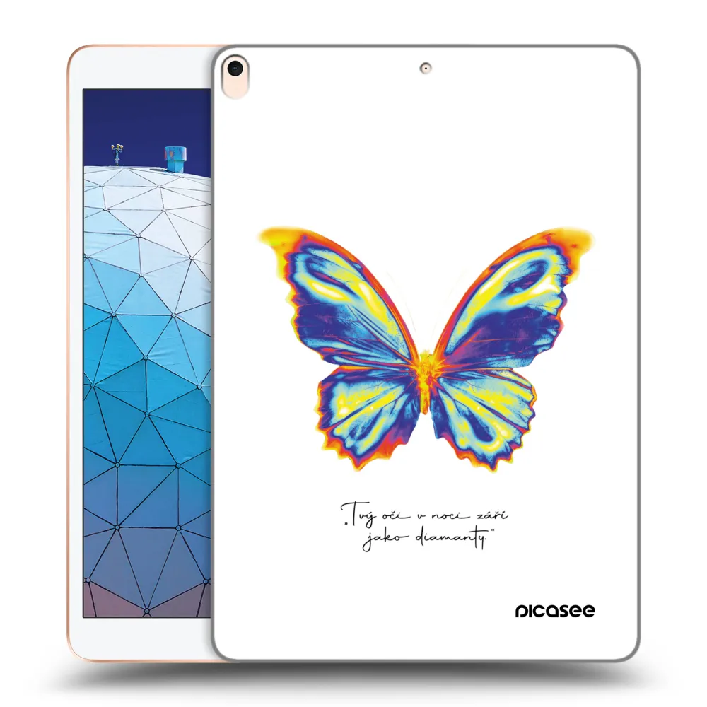 Picasee silikonowe przeźroczyste etui na Apple iPad Air 10.5" 2019 (3.gen) - Diamanty White