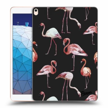 Picasee silikonowe czarne etui na Apple iPad Air 10.5" 2019 (3.gen) - Flamingos