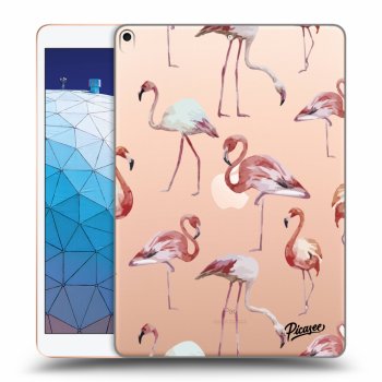 Picasee silikonowe przeźroczyste etui na Apple iPad Air 10.5" 2019 (3.gen) - Flamingos
