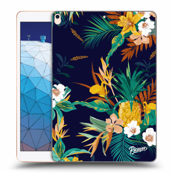 Picasee silikonowe czarne etui na Apple iPad Air 10.5" 2019 (3.gen) - Pineapple Color