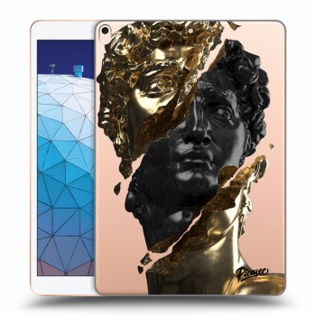Picasee silikonowe przeźroczyste etui na Apple iPad Air 10.5" 2019 (3.gen) - Gold - Black