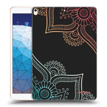 Picasee silikonowe czarne etui na Apple iPad Air 10.5" 2019 (3.gen) - Flowers pattern