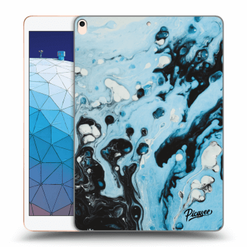 Picasee silikonowe przeźroczyste etui na Apple iPad Air 10.5" 2019 (3.gen) - Organic blue