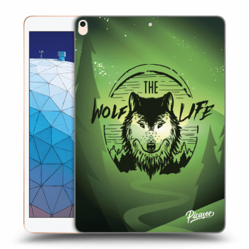 Picasee silikonowe czarne etui na Apple iPad Air 10.5" 2019 (3.gen) - Wolf life