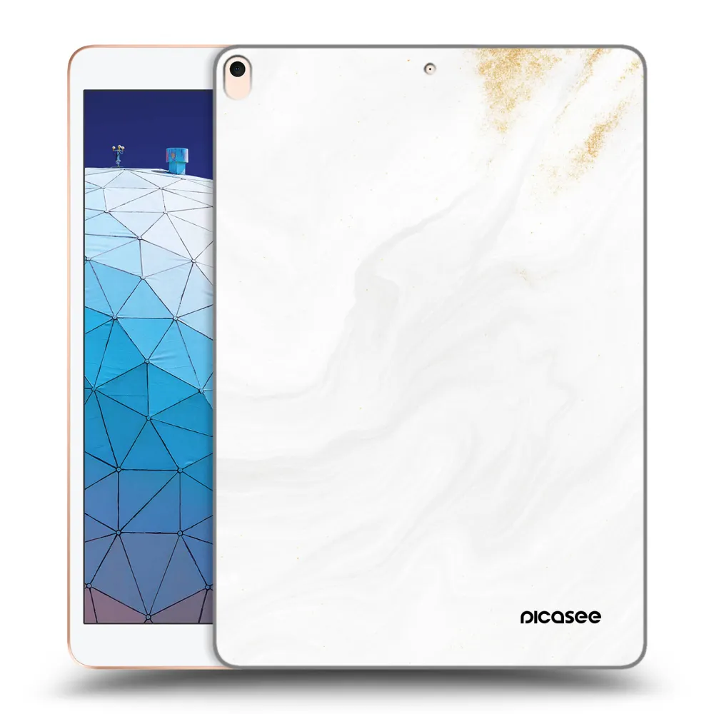 Picasee silikonowe przeźroczyste etui na Apple iPad Air 10.5" 2019 (3.gen) - White