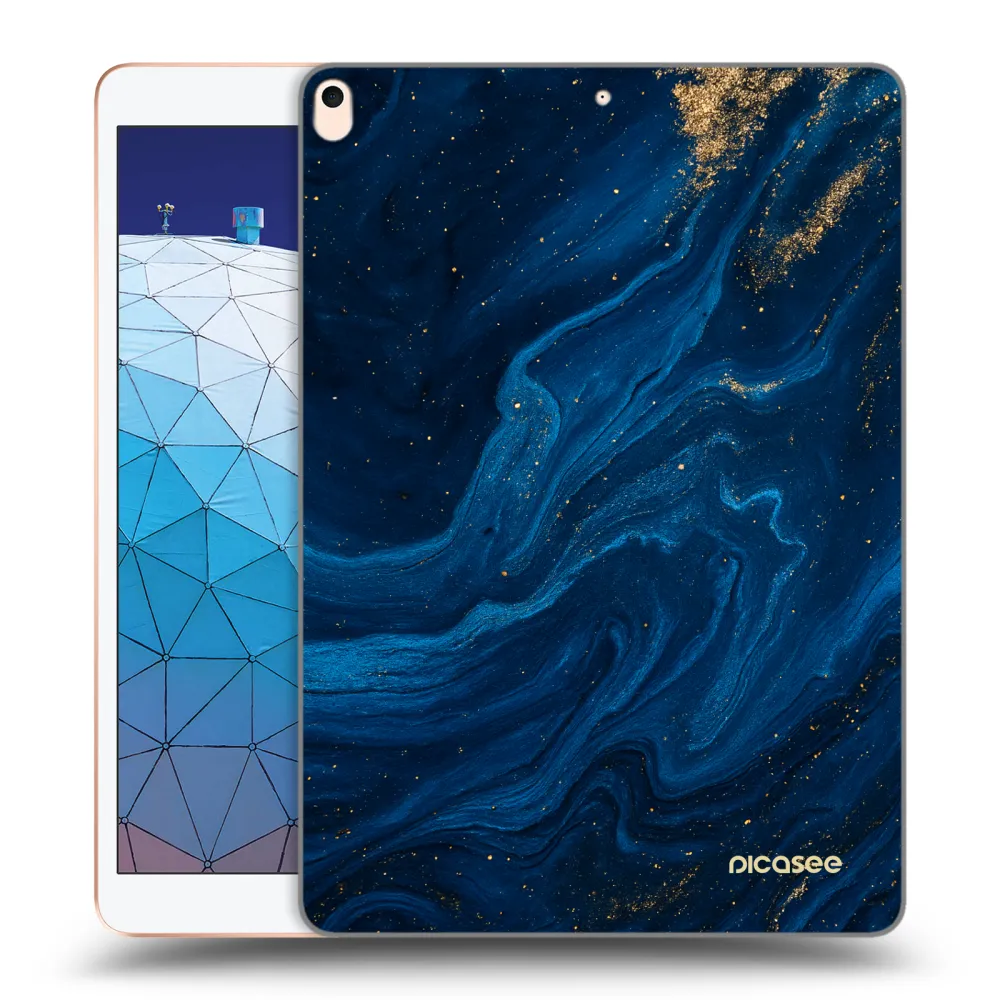 Picasee silikonowe przeźroczyste etui na Apple iPad Air 10.5" 2019 (3.gen) - Blue