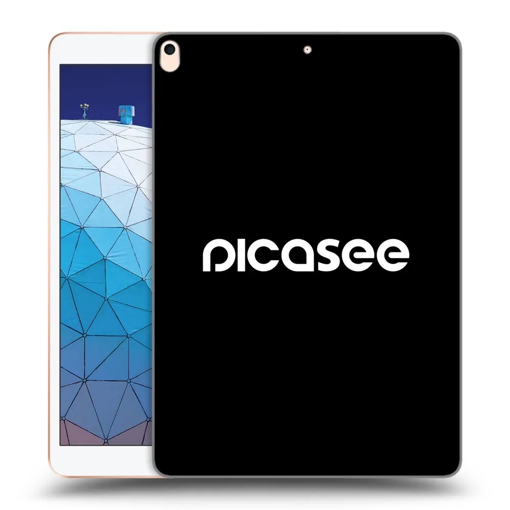 Picasee silikonowe czarne etui na Apple iPad Air 10.5" 2019 (3.gen) - Picasee - new logo - white