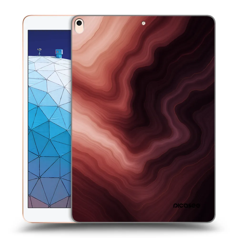 Picasee silikonowe przeźroczyste etui na Apple iPad Air 10.5" 2019 (3.gen) - Rouge
