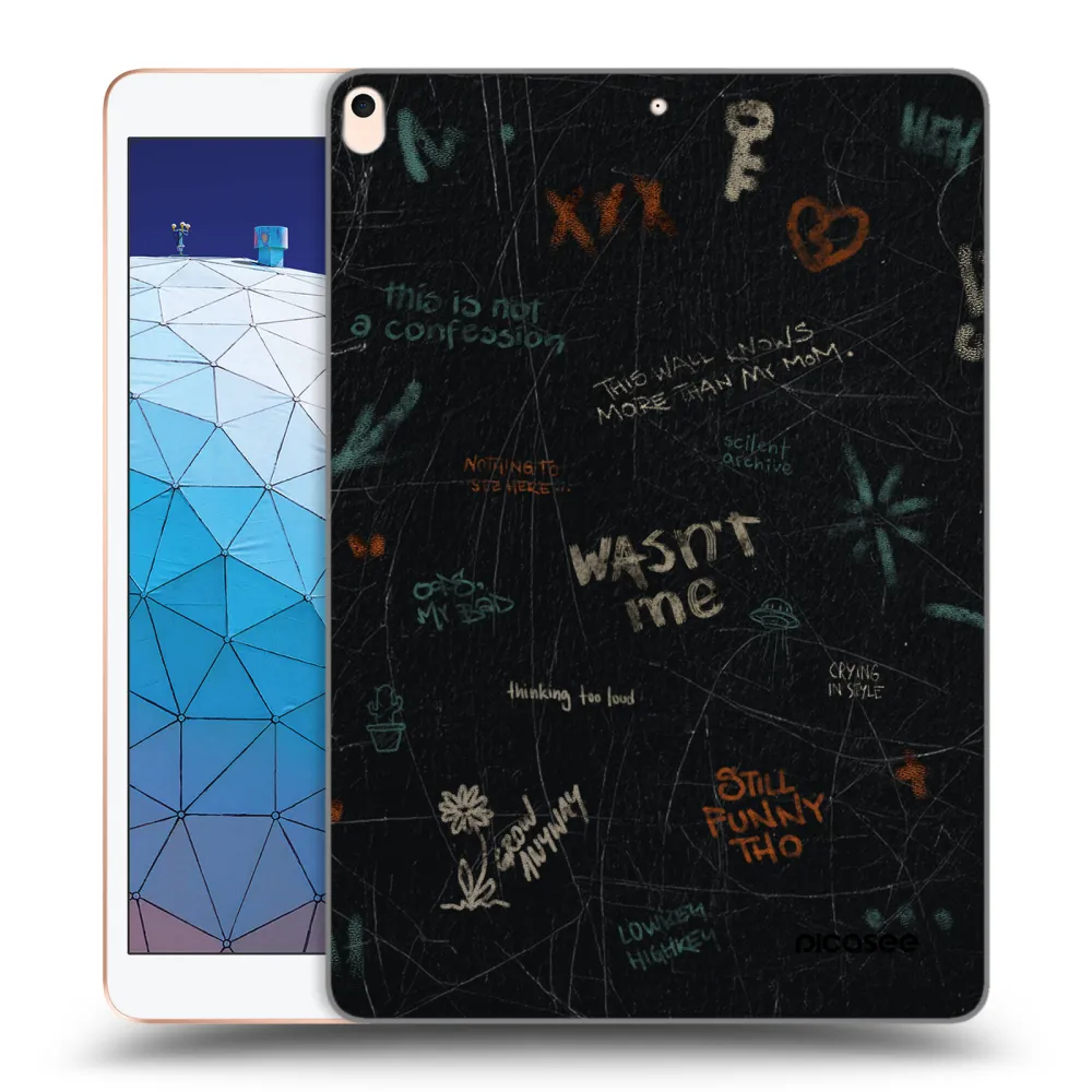 Picasee silikonowe przeźroczyste etui na Apple iPad Air 10.5" 2019 (3.gen) - CONFESSION