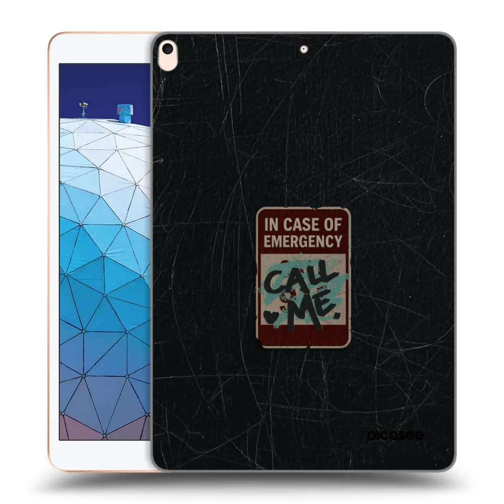 Picasee silikonowe przeźroczyste etui na Apple iPad Air 10.5" 2019 (3.gen) - EMERGENCY