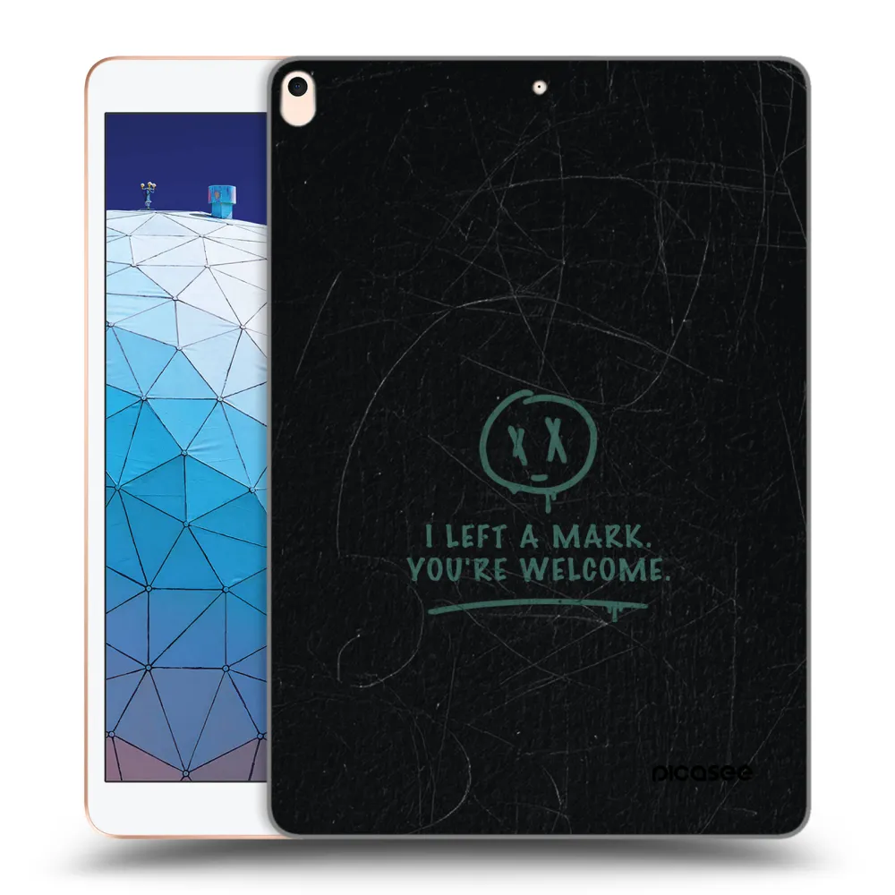 Picasee silikonowe przeźroczyste etui na Apple iPad Air 10.5" 2019 (3.gen) - LEFT A MARK