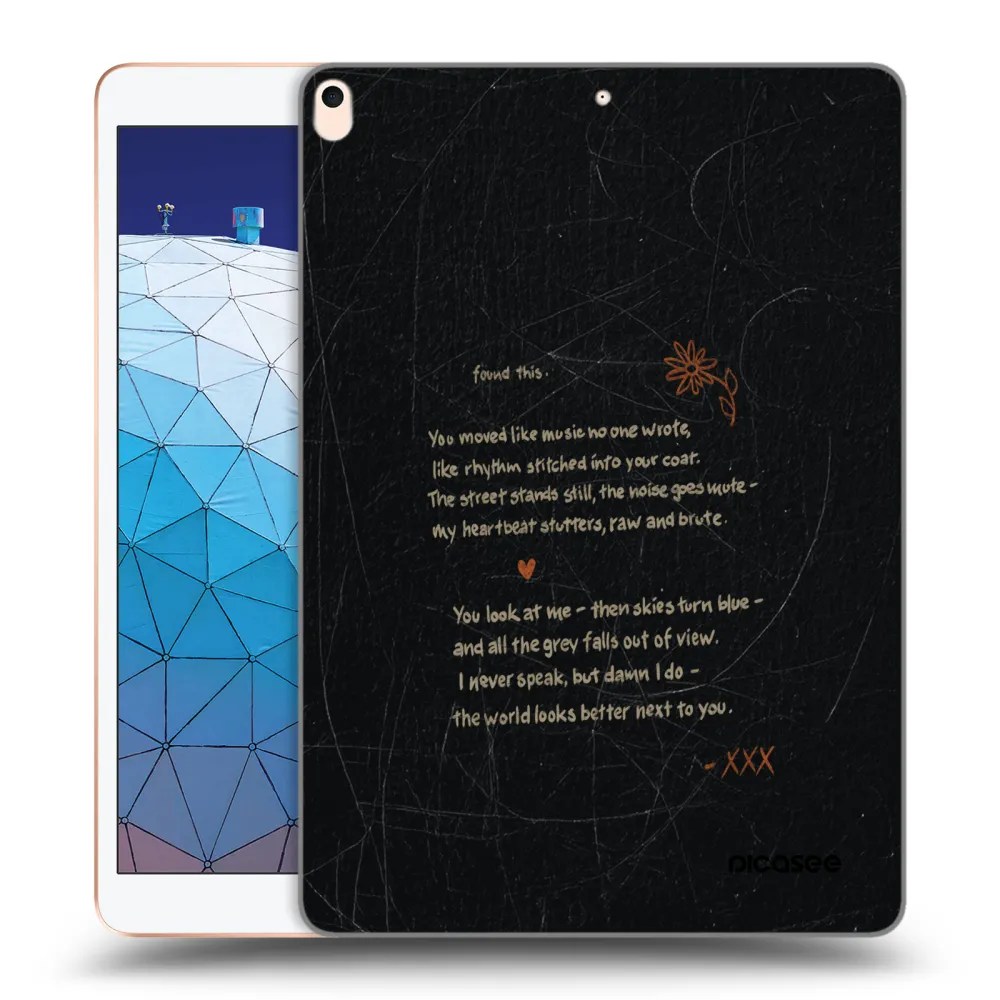 Picasee silikonowe przeźroczyste etui na Apple iPad Air 10.5" 2019 (3.gen) - POET