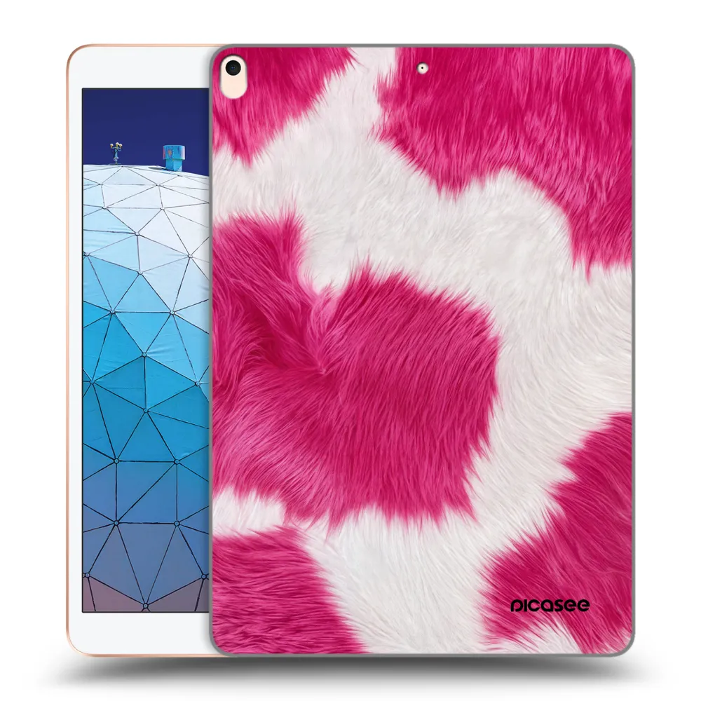 Picasee silikonowe przeźroczyste etui na Apple iPad Air 10.5" 2019 (3.gen) - Pink Moo