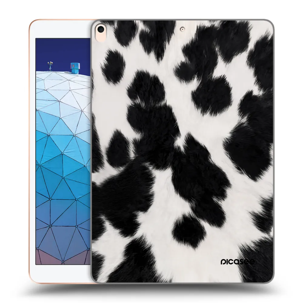 Picasee silikonowe przeźroczyste etui na Apple iPad Air 10.5" 2019 (3.gen) - Black Moo