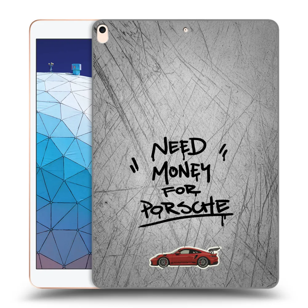 Picasee silikonowe przeźroczyste etui na Apple iPad Air 10.5" 2019 (3.gen) - Grey Drift