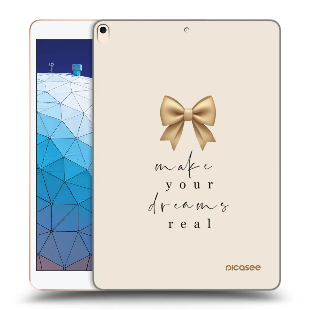Picasee silikonowe przeźroczyste etui na Apple iPad Air 10.5" 2019 (3.gen) - Golden Dream