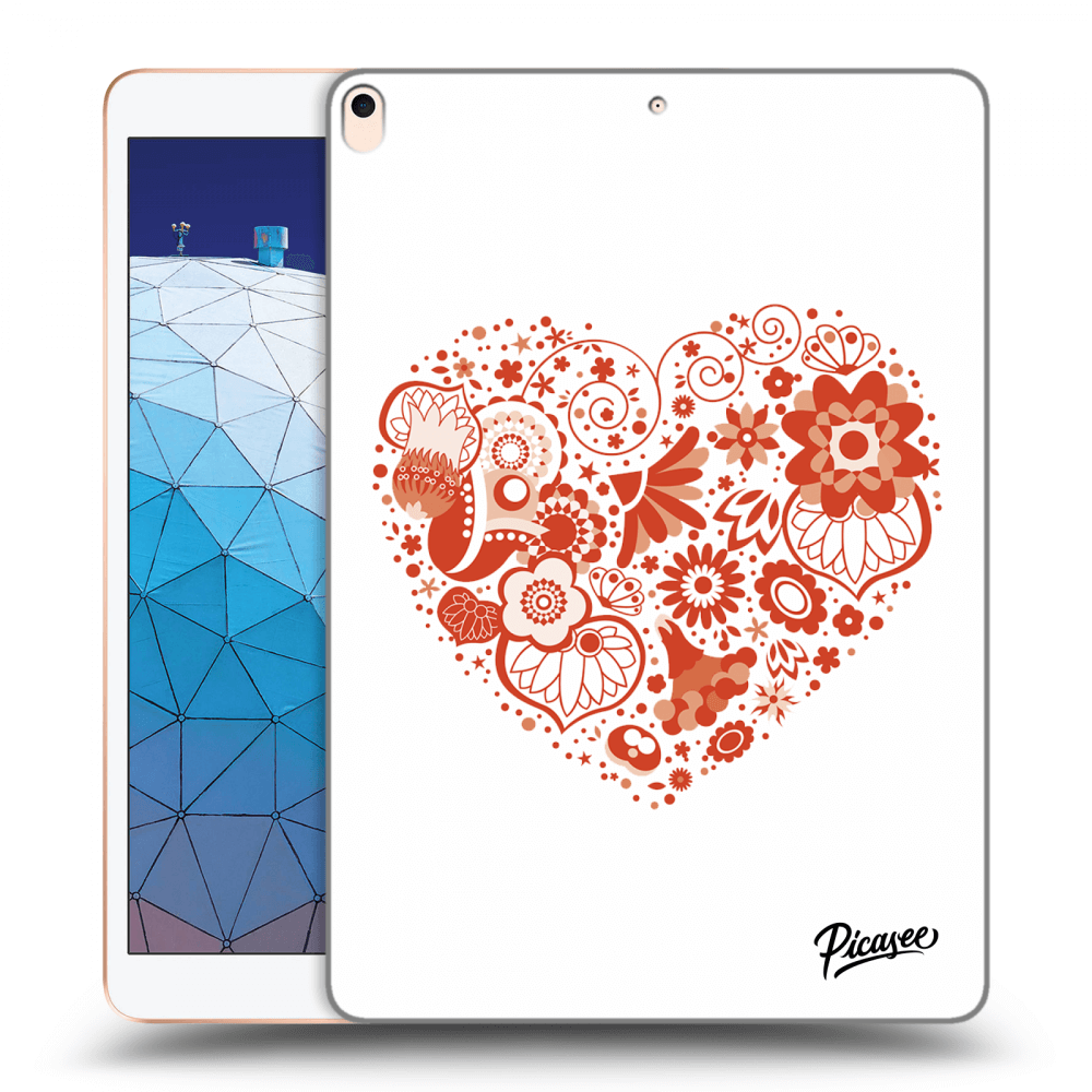 Picasee silikonowe przeźroczyste etui na Apple iPad Air 10.5" 2019 (3.gen) - Big heart