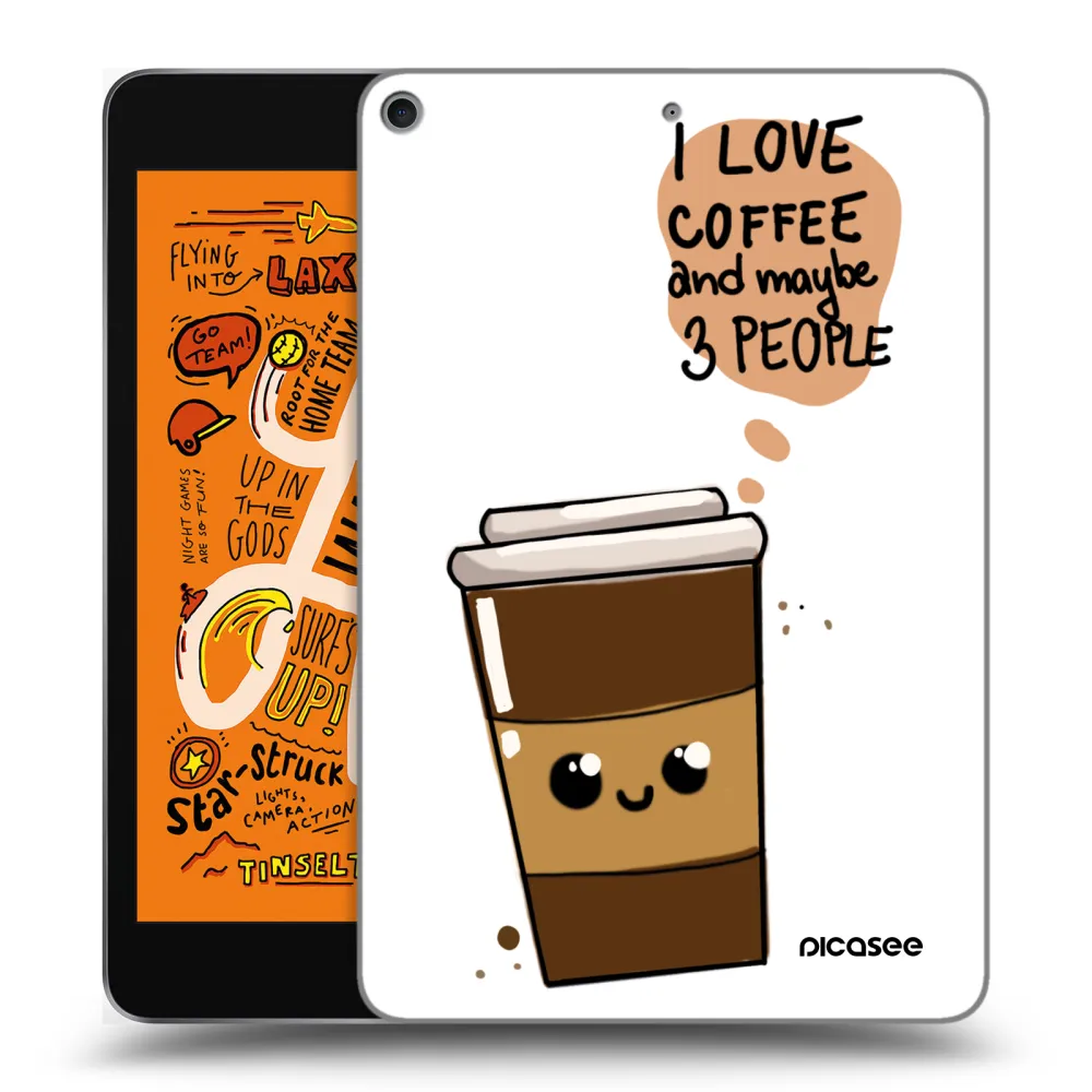 Picasee silikonowe przeźroczyste etui na Apple iPad mini 2019 (5. gen) - Cute coffee
