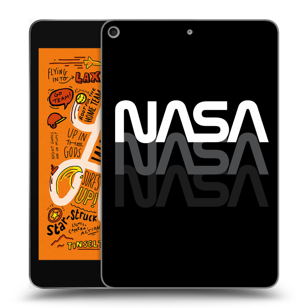 Picasee silikonowe przeźroczyste etui na Apple iPad mini 2019 (5. gen) - NASA Triple