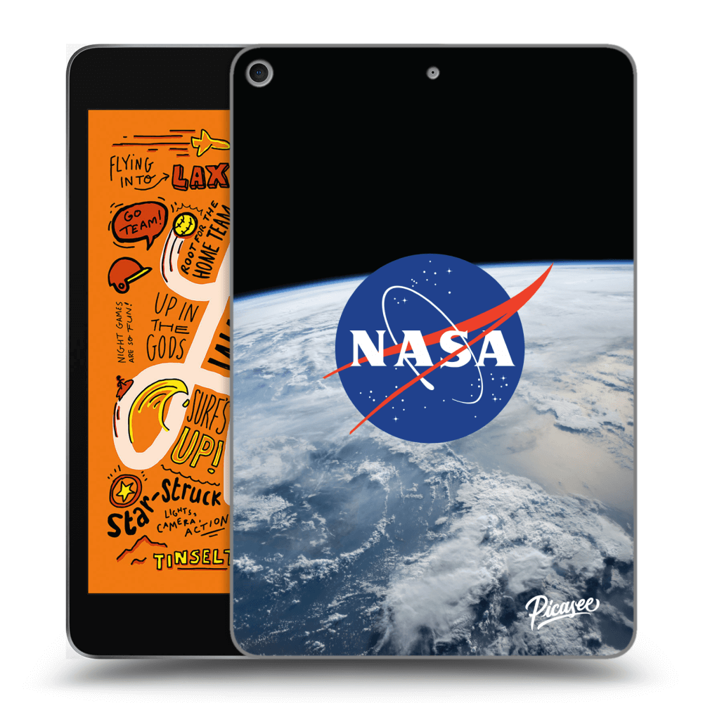 Picasee silikonowe czarne etui na Apple iPad mini 2019 (5. gen) - Nasa Earth