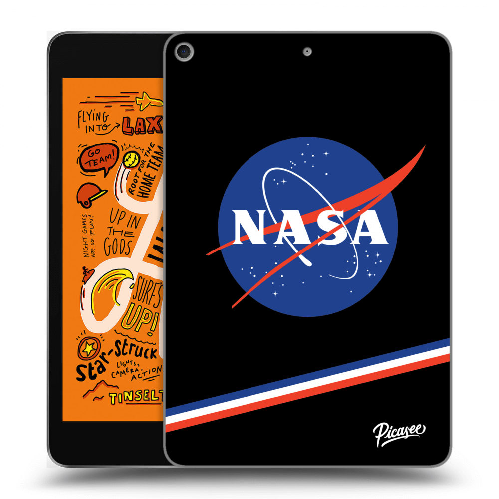 Picasee silikonowe czarne etui na Apple iPad mini 2019 (5. gen) - NASA Original