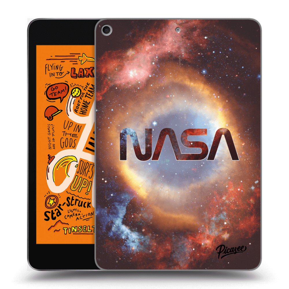 Picasee silikonowe czarne etui na Apple iPad mini 2019 (5. gen) - Nebula