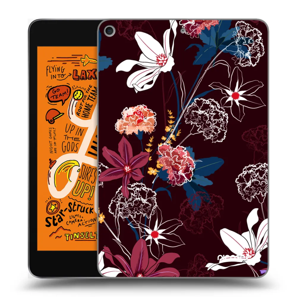 Picasee silikonowe przeźroczyste etui na Apple iPad mini 2019 (5. gen) - Dark Meadow