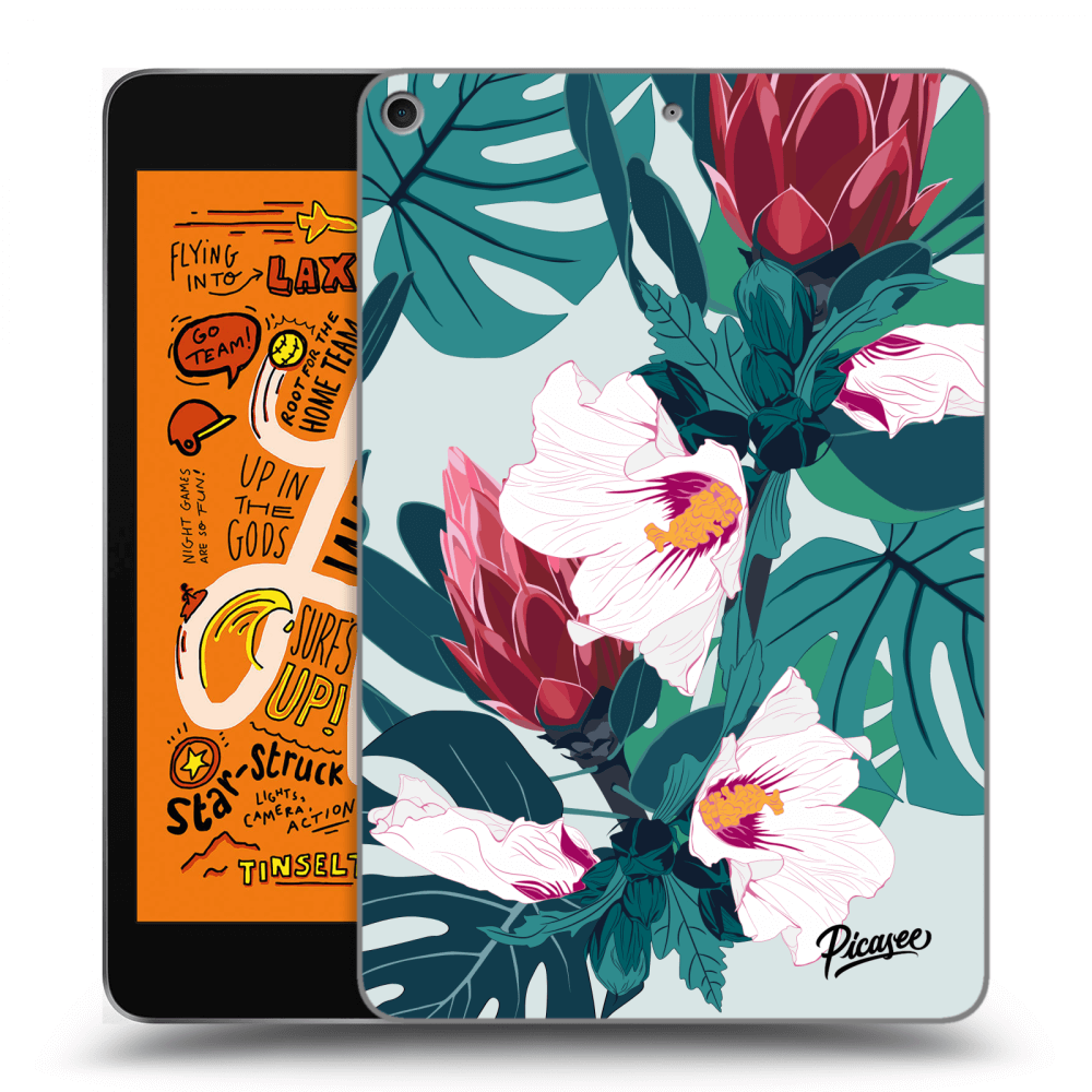 Picasee silikonowe przeźroczyste etui na Apple iPad mini 2019 (5. gen) - Rhododendron