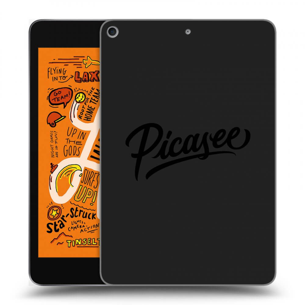 Picasee silikonowe czarne etui na Apple iPad mini 2019 (5. gen) - Picasee - old logo - black