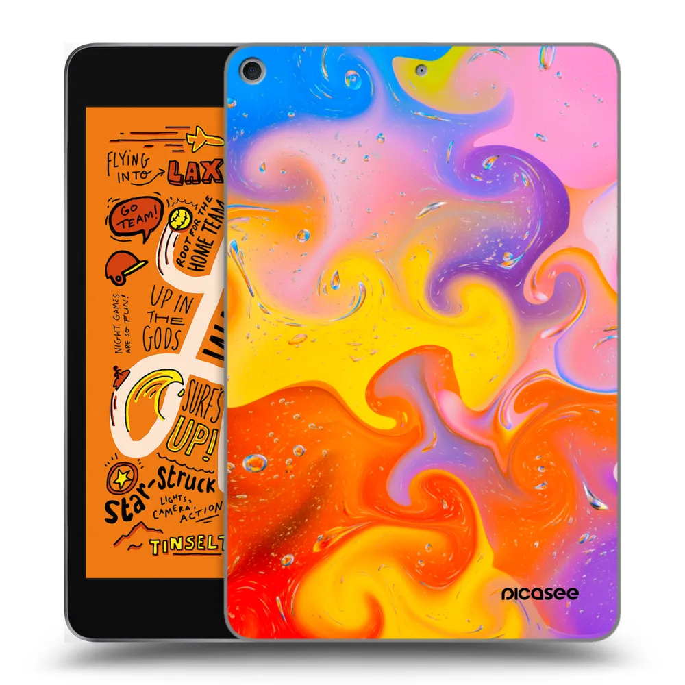 Picasee silikonowe przeźroczyste etui na Apple iPad mini 2019 (5. gen) - Bubbles