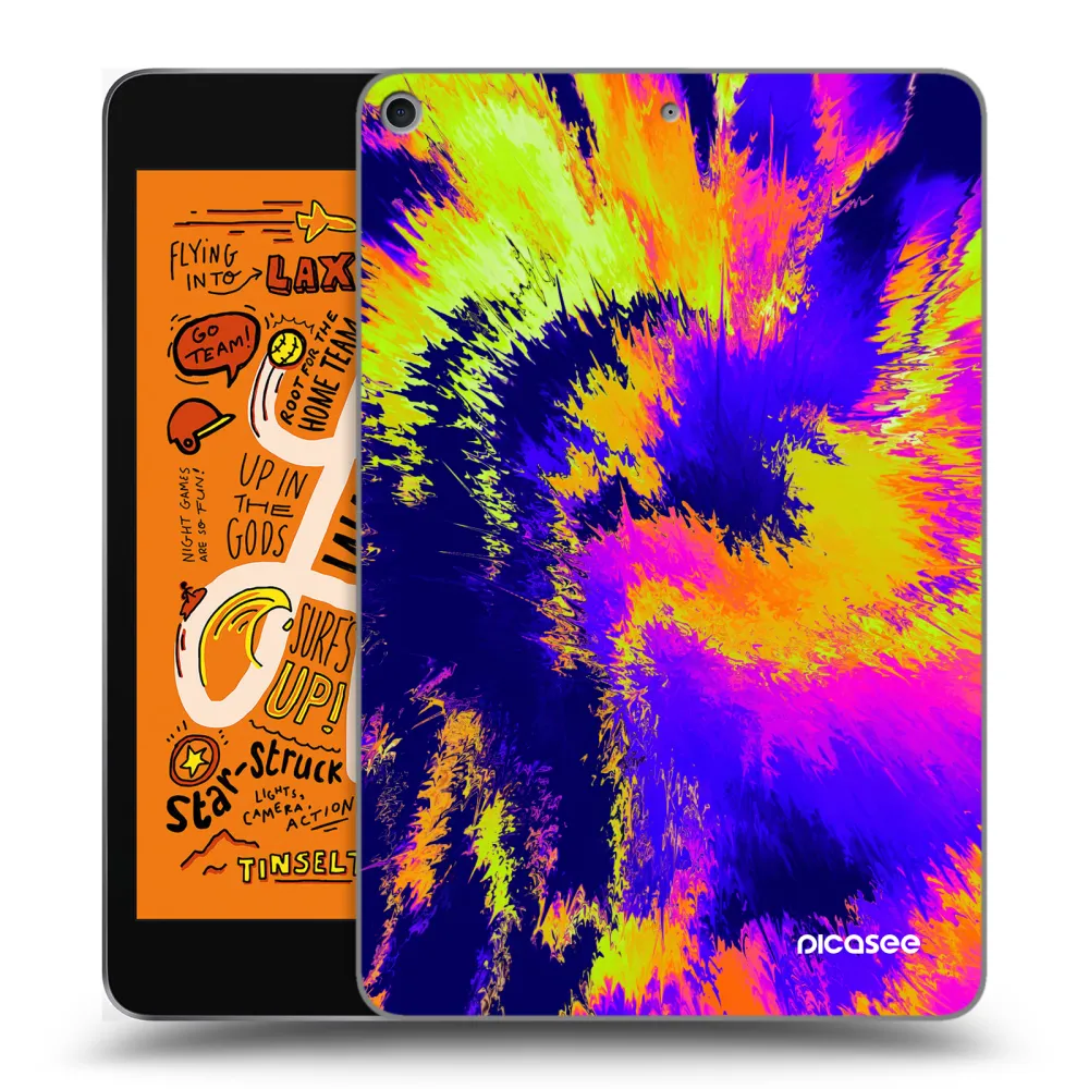 Picasee silikonowe przeźroczyste etui na Apple iPad mini 2019 (5. gen) - Burn
