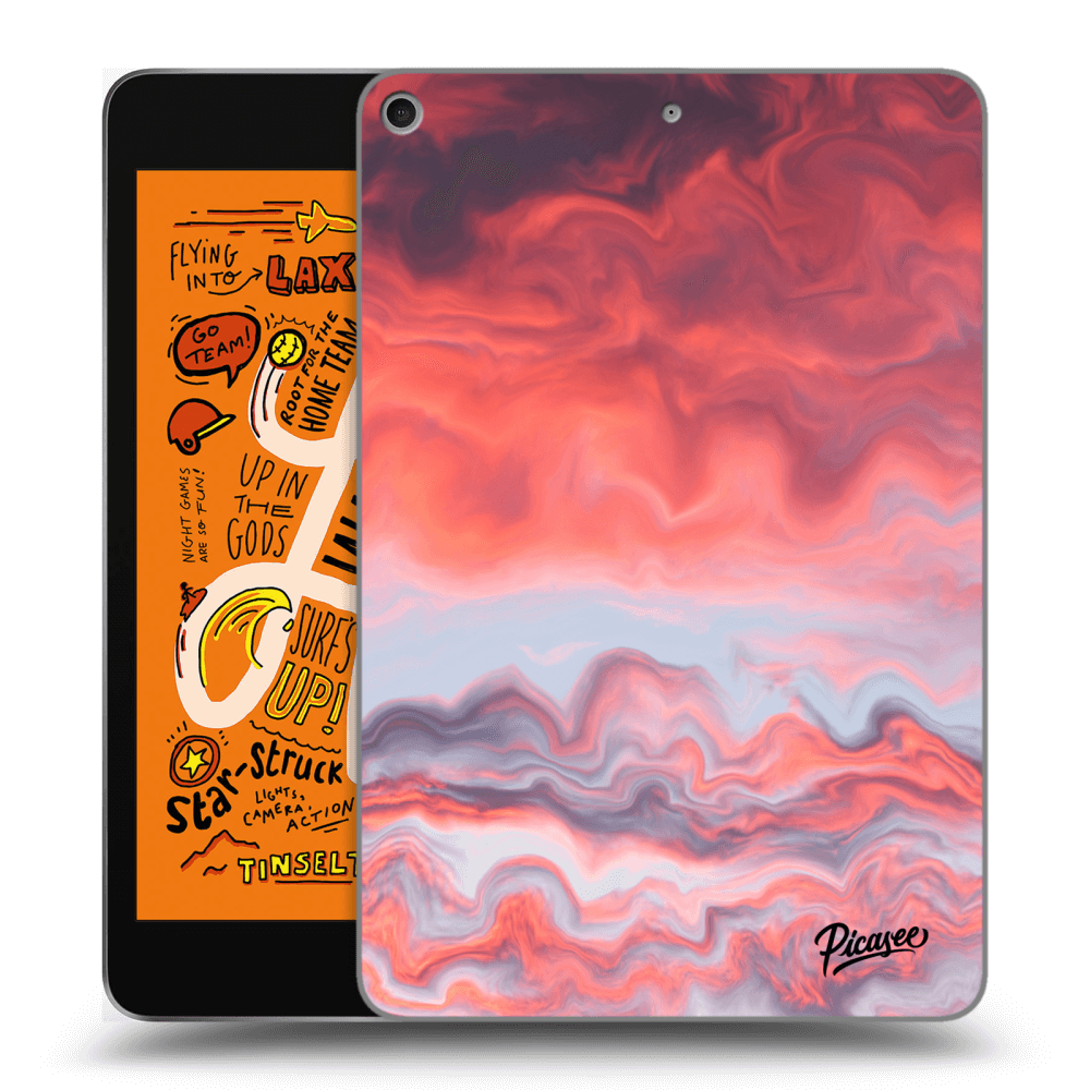 Picasee silikonowe czarne etui na Apple iPad mini 2019 (5. gen) - Sunset