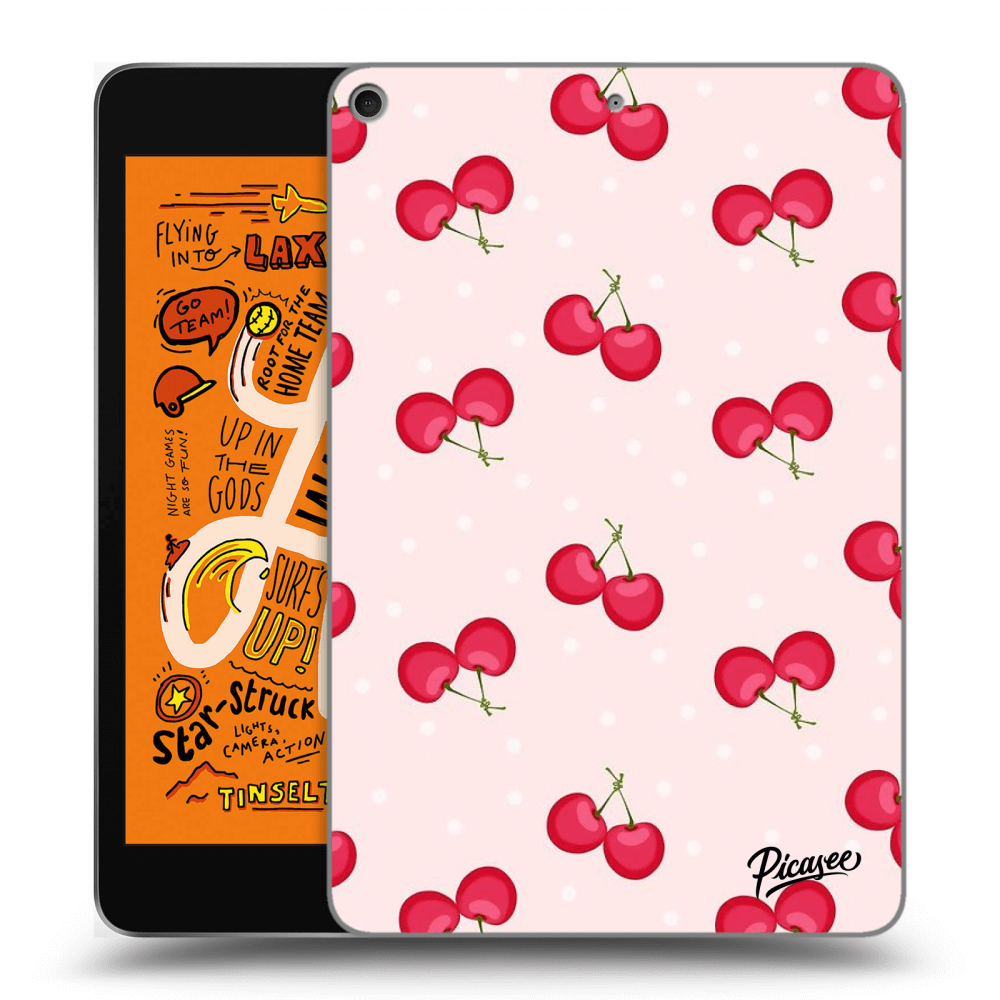 Picasee silikonowe czarne etui na Apple iPad mini 2019 (5. gen) - Cherries