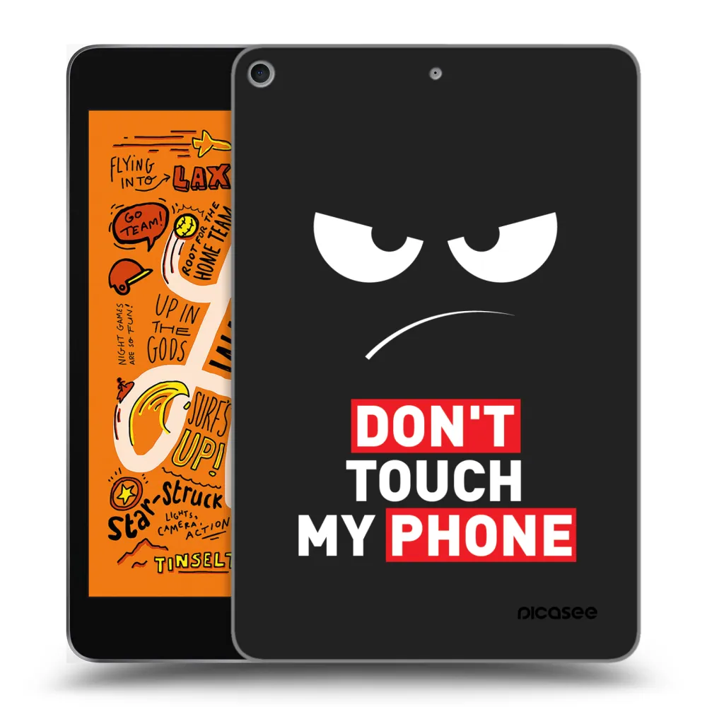 Picasee silikonowe czarne etui na Apple iPad mini 2019 (5. gen) - Angry Eyes - Transparent