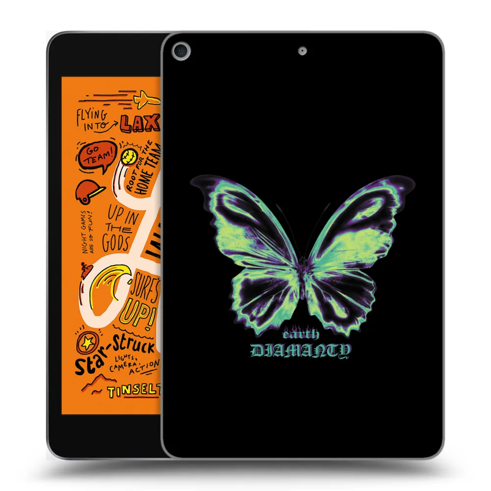 Picasee silikonowe przeźroczyste etui na Apple iPad mini 2019 (5. gen) - Diamanty Blue