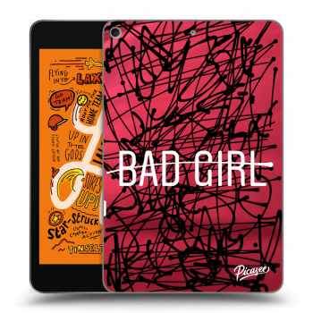 Picasee silikonowe czarne etui na Apple iPad mini 2019 (5. gen) - Bad girl