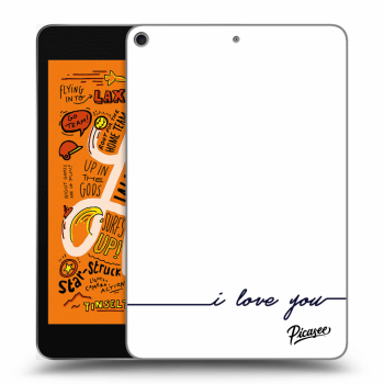 Picasee silikonowe przeźroczyste etui na Apple iPad mini 2019 (5. gen) - I love you