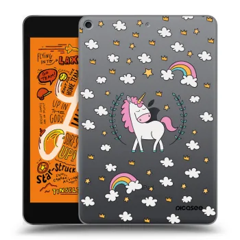 Picasee silikonowe przeźroczyste etui na Apple iPad mini 2019 (5. gen) - Unicorn star heaven