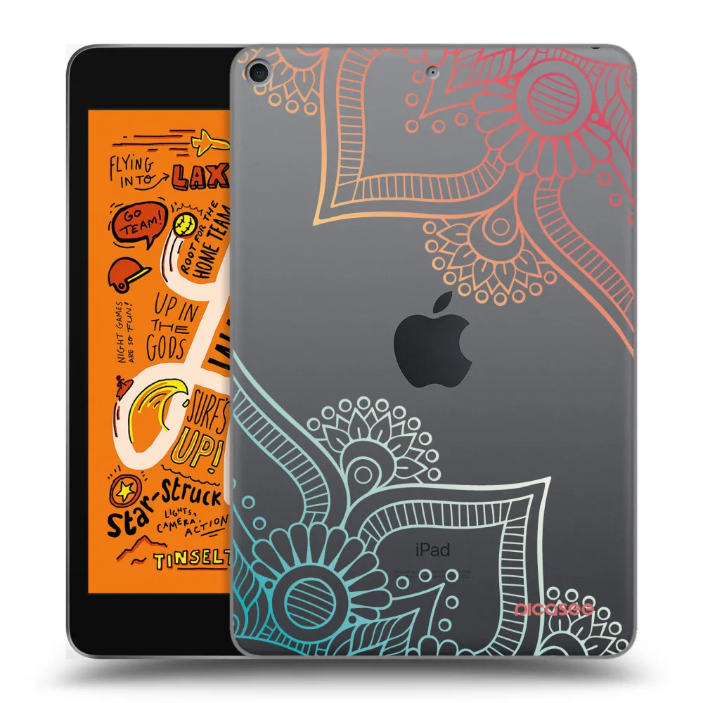 Picasee silikonowe przeźroczyste etui na Apple iPad mini 2019 (5. gen) - Flowers pattern