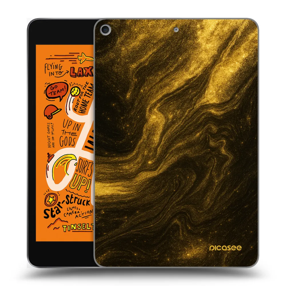 Picasee silikonowe przeźroczyste etui na Apple iPad mini 2019 (5. gen) - Black
