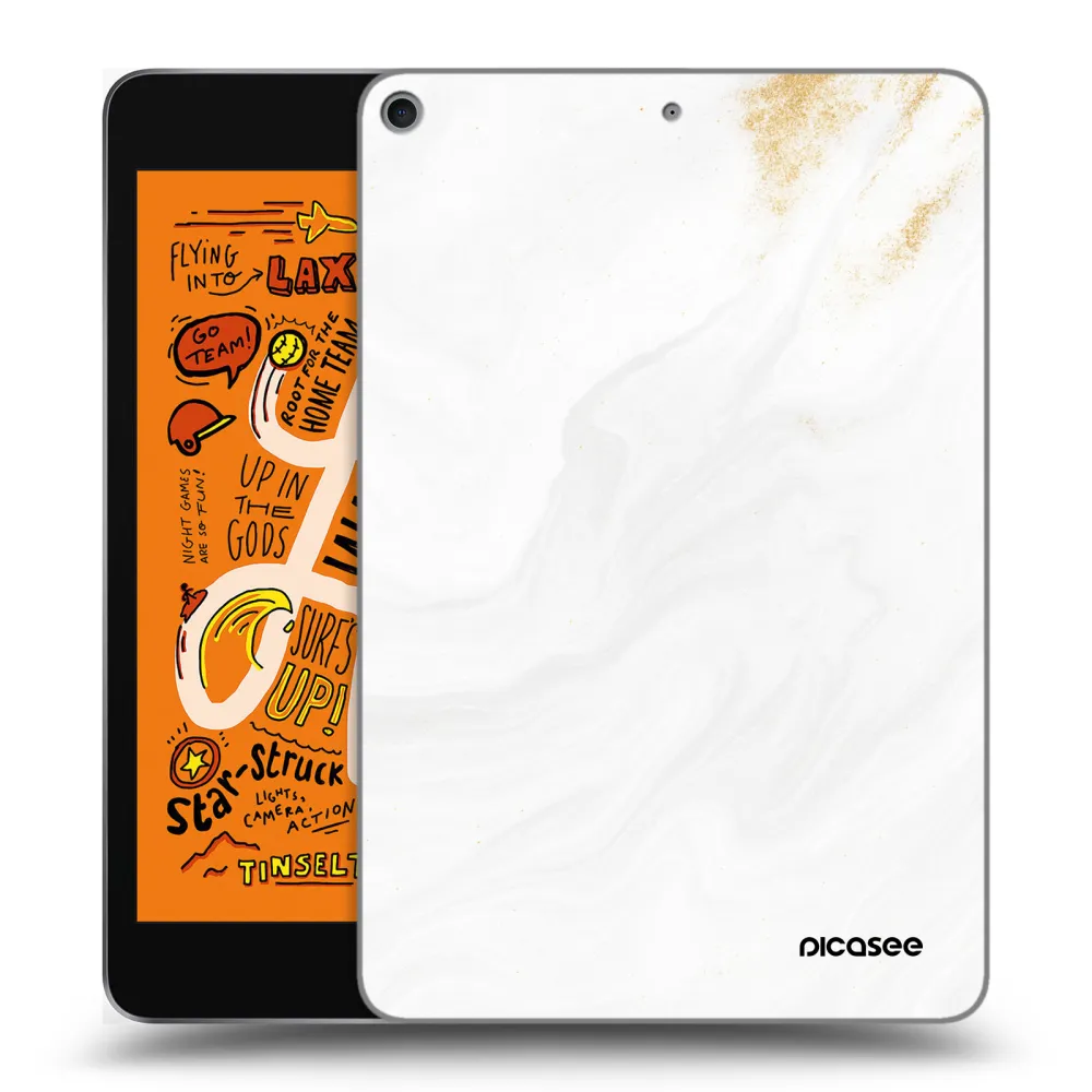 Picasee silikonowe przeźroczyste etui na Apple iPad mini 2019 (5. gen) - White