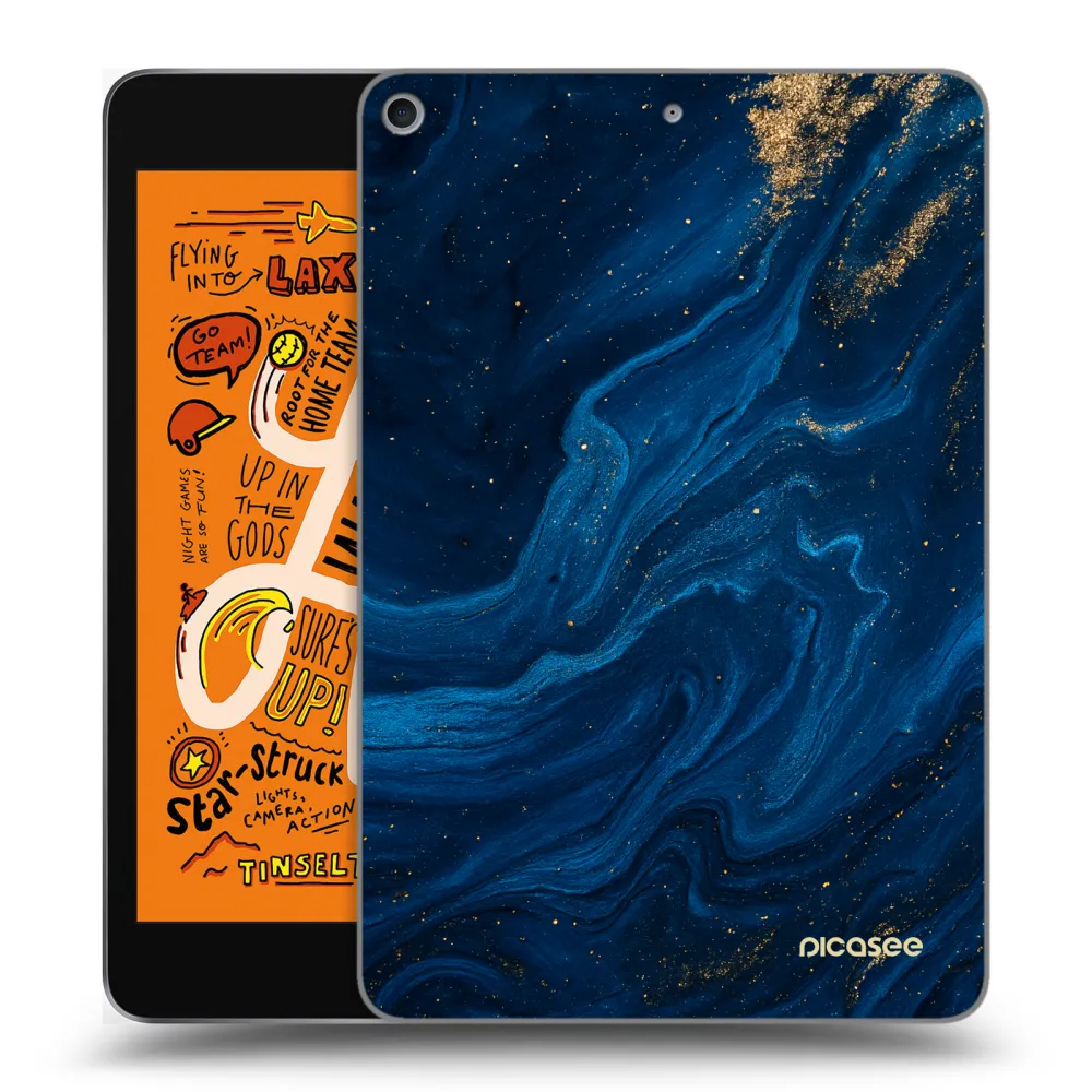 Picasee silikonowe przeźroczyste etui na Apple iPad mini 2019 (5. gen) - Blue