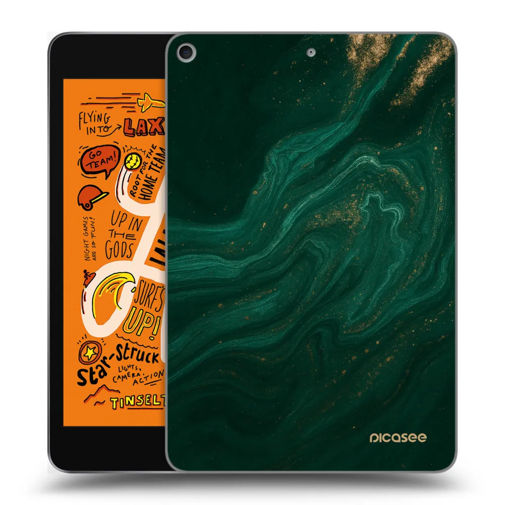 Picasee silikonowe przeźroczyste etui na Apple iPad mini 2019 (5. gen) - Green