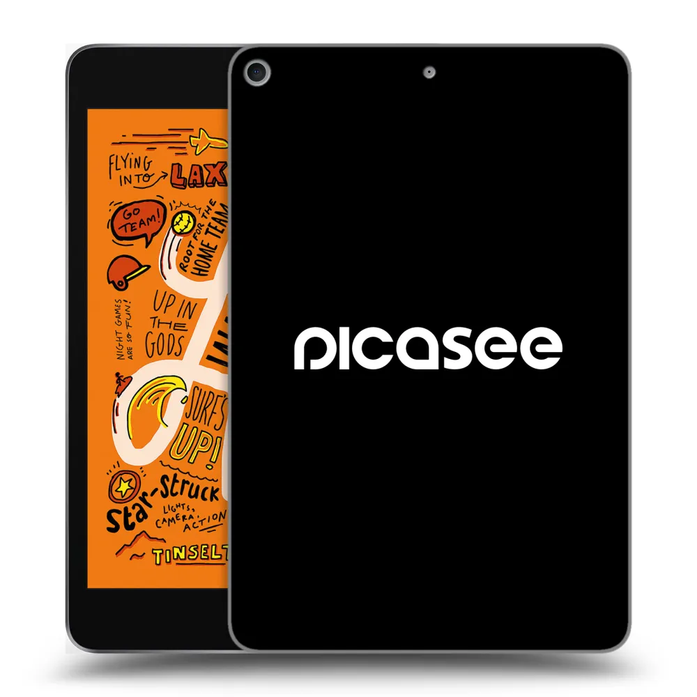 Picasee silikonowe czarne etui na Apple iPad mini 2019 (5. gen) - Picasee - new logo - white