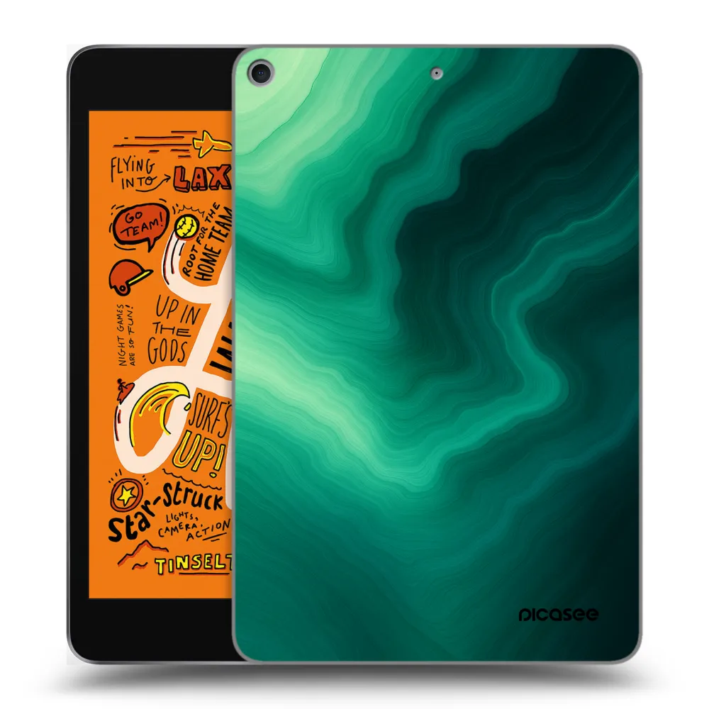 Picasee silikonowe przeźroczyste etui na Apple iPad mini 2019 (5. gen) - Malachite