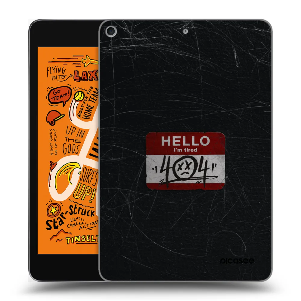 Picasee silikonowe przeźroczyste etui na Apple iPad mini 2019 (5. gen) - HELLO 404