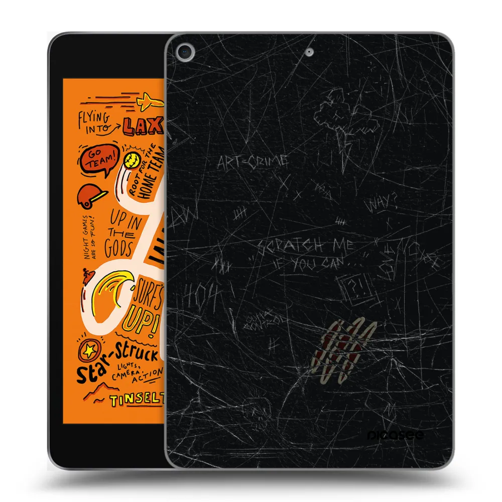 Picasee silikonowe przeźroczyste etui na Apple iPad mini 2019 (5. gen) - SCRATCH