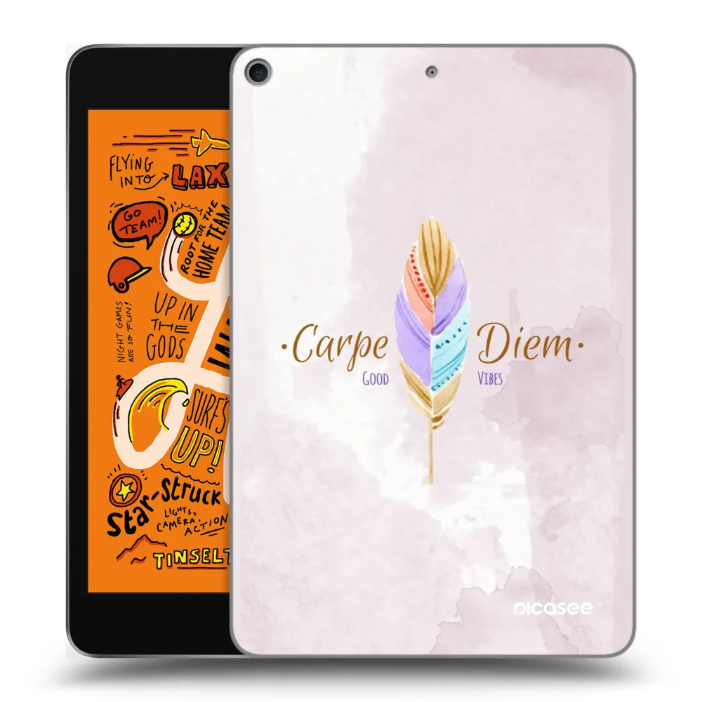 Picasee silikonowe przeźroczyste etui na Apple iPad mini 2019 (5. gen) - Carpe Diem