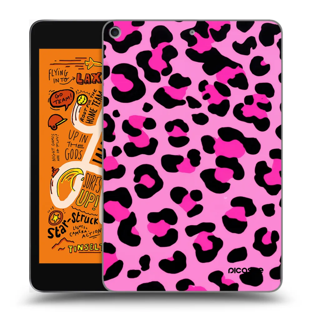 Picasee silikonowe przeźroczyste etui na Apple iPad mini 2019 (5. gen) - Pink Tiger